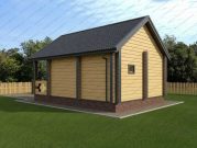 Баня из профилированного бруса 5х7