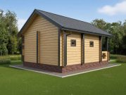 Баня 5 на 7 с туалетом и душем