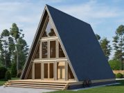 Дом А-фрейм 8 на 10