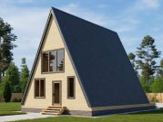 Проект А-фрейм дома 8 на 10