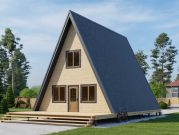 А-фрейм дом 7,5х9 в 3 этажа