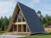 Проект А-фрейм дома 7 на 9