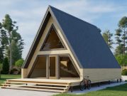 Проект А-фрейм дома 6 на 8