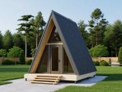 Каркасный дом 4х4 в стиле А-фрейм