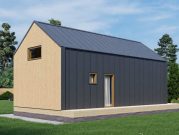 Барнхаус 6 на 9 с террасой сбоку