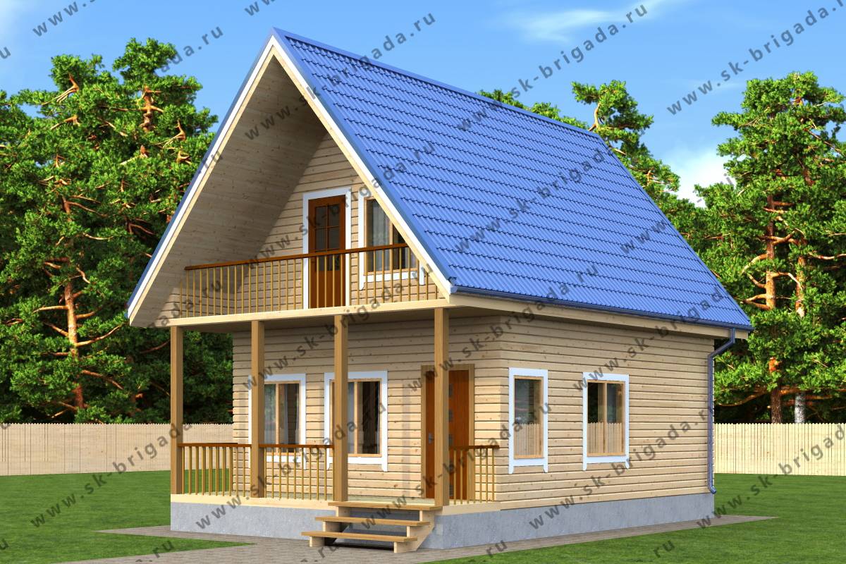 Drvena kuća s balkonom: značajke rada. Podni uređaj. Izrada nadstrešnice. Ugradnja ograda