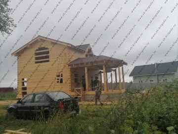 Проект брусового дома с фундаментом недорого