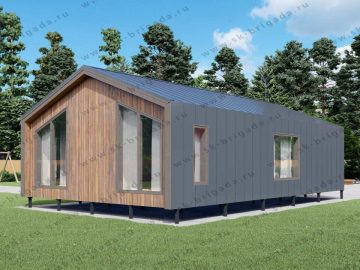 Дом в стиле "Барнхаус" с чаном