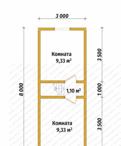 Планировка 2 этажа