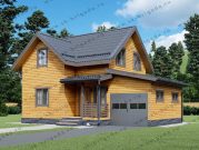 Каркасный дом 7х10 с гаражом