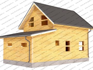 Проект дома 7х10 с гаражом