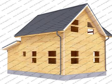 Проект дома 7 на 10 с гаражом