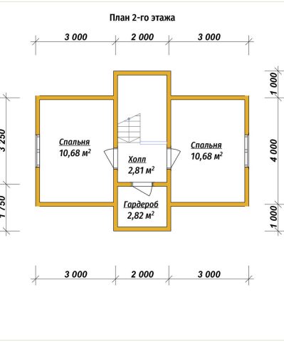 Планировка 2 этажа