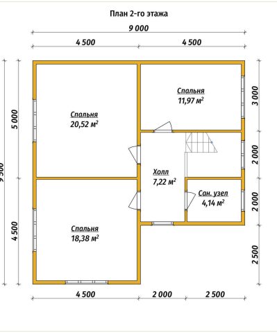Планировка 2 этажа