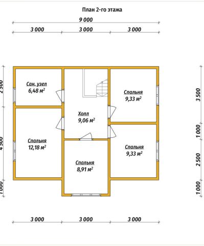 Планировка 2 этажа