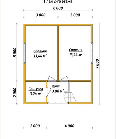 Планировка 2 этажа