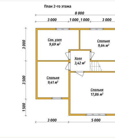 Планировка 2 этажа