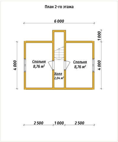 Планировка 2 этажа дом из бруса 6 на 6 с мансардой