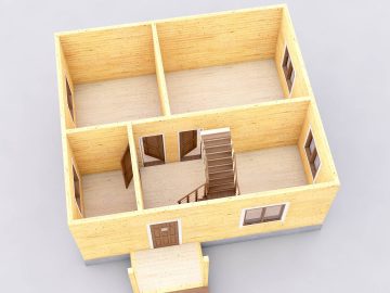 3D план 1 этажа
