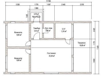 Планировка с чаном